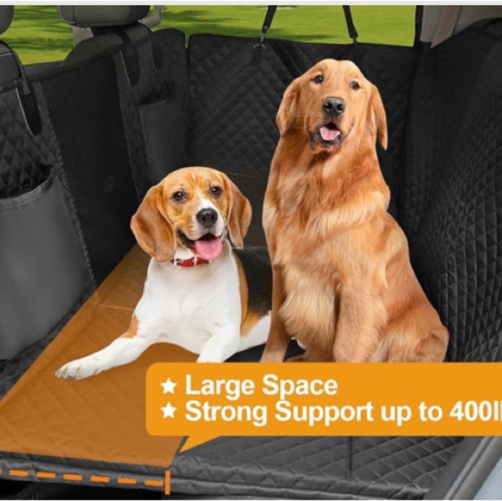 X-LargeHonest Back Seat Extender for Dogs, 57.4W 30.3L Hard Bottom NWT - Picture 2 of 15